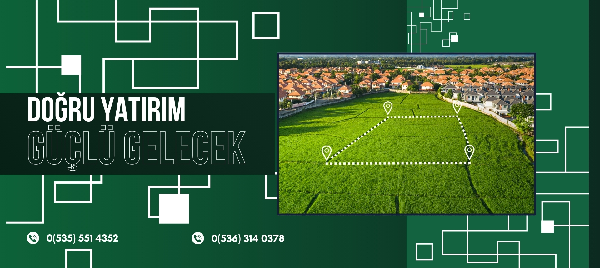 Dark Blue Real Estate Promo and Sale Banner (1920 x 860 piksel)